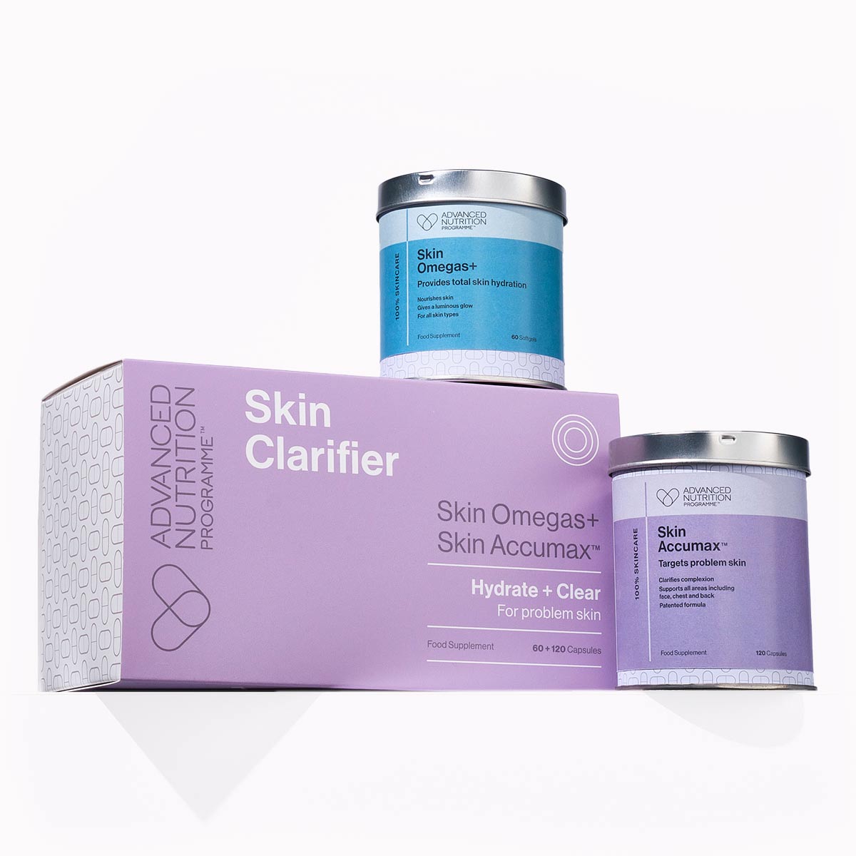 Лимитированный набор Проблемная кожа и Акне Skin Accumax™ 120 + Skin Omegas+ 60
